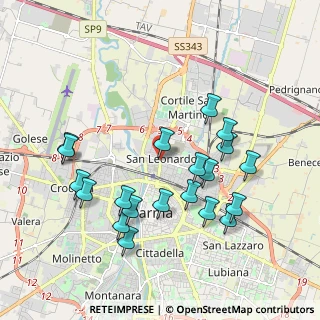 Mappa Via Cagliari, 43122 Parma PR, Italia (2.01)