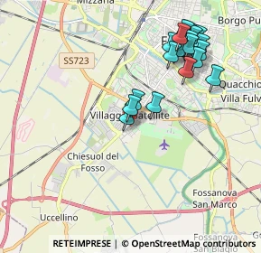Mappa Via Ghiron Francesco Villa, 44124 Ferrara FE, Italia (2.087)