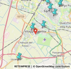 Mappa Via Ghiron Francesco Villa, 44124 Ferrara FE, Italia (3.06545)