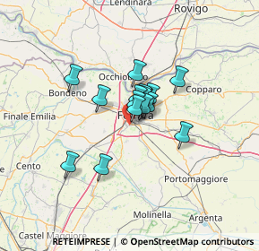 Mappa Via Ghiron Francesco Villa, 44124 Ferrara FE, Italia (7.77)