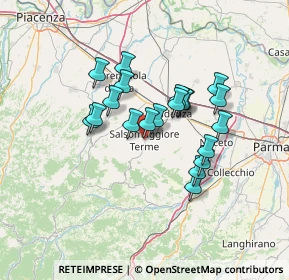 Mappa Piazzale Giustizia, 43039 Salsomaggiore Terme PR, Italia (10.9345)