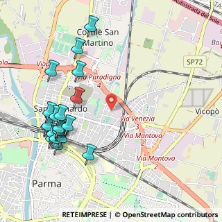 Mappa Via Benoldi, 43122 Parma PR, Italia (1.2365)