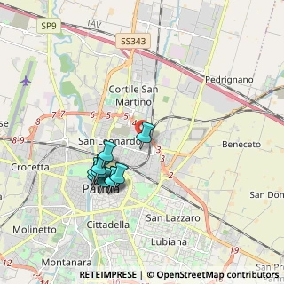Mappa Via Benoldi, 43122 Parma PR, Italia (1.75545)