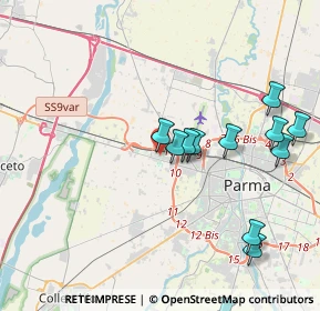 Mappa Via Bruno Buozzi, 43126 Parma PR, Italia (4.71923)