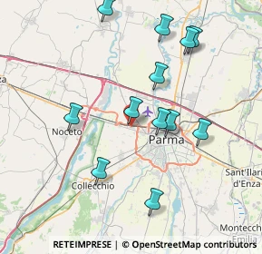 Mappa Via Bruno Buozzi, 43126 Parma PR, Italia (7.76083)