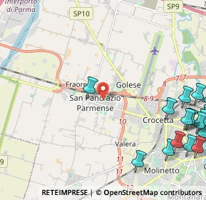 Mappa Via Bruno Buozzi, 43126 Parma PR, Italia (3.489)