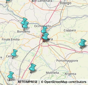 Mappa Via Gioacchino Rossini, 44124 Ferrara FE, Italia (21.05385)