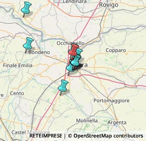 Mappa Via Gioacchino Rossini, 44124 Ferrara FE, Italia (7.35273)