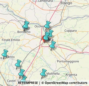 Mappa Via Gioacchino Rossini, 44124 Ferrara FE, Italia (16.86333)