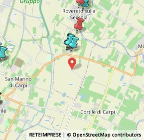 Mappa Via Lame, 41016 Novi di Modena MO, Italia (3.374)