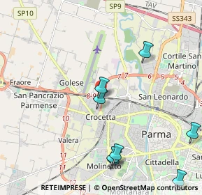 Mappa Parma, 43126 Parma PR, Italia (3.02636)