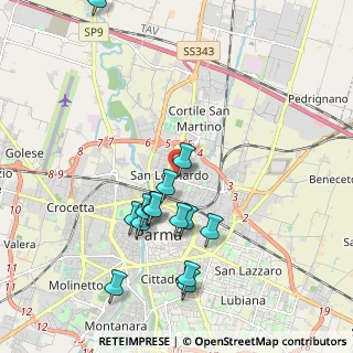 Mappa Via Giuseppe Micheli, 43122 Parma PR, Italia (1.99429)