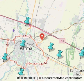 Mappa SS62, 43122 Parma PR, Italia (6.82273)