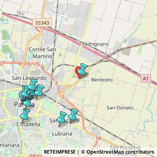 Mappa SS62, 43122 Parma PR, Italia (2.87417)