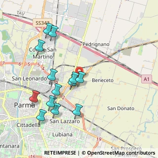 Mappa SS62, 43122 Parma PR, Italia (2.08)