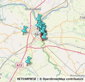 Mappa Via Sibilla Aleramo, 44124 Ferrara FE, Italia (3.97077)