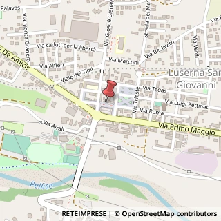 Mappa Via Roma, 31, 10062 Luserna San Giovanni, Torino (Piemonte)