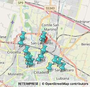 Mappa Via M. Valenti, 43122 Parma PR, Italia (1.94438)