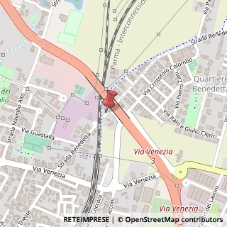 Mappa Via Benedetta, 34/B, 43122 Parma, Parma (Emilia Romagna)