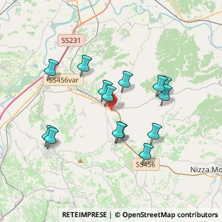 Mappa Via Becchera, 14048 Montegrosso D'asti AT, Italia (3.55714)