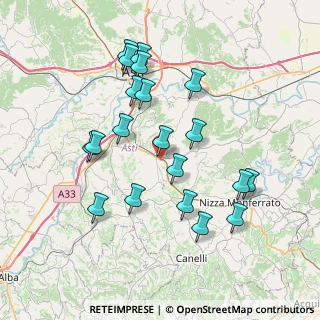 Mappa Via Becchera, 14048 Montegrosso D'asti AT, Italia (7.5055)