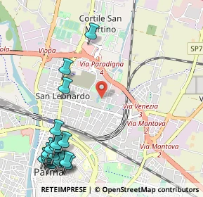 Mappa Via Guastalla, 43122 Parma PR, Italia (1.5085)