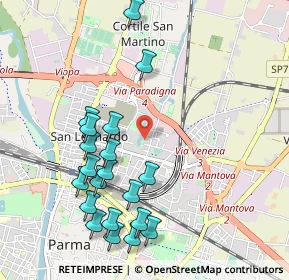 Mappa Via Guastalla, 43122 Parma PR, Italia (1.111)