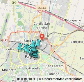 Mappa Via Guastalla, 43122 Parma PR, Italia (1.72357)