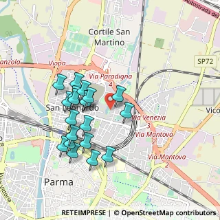 Mappa Via Guastalla, 43122 Parma PR, Italia (0.8515)