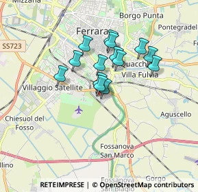 Mappa Via Respighi, 44124 Ferrara FE, Italia (1.30714)