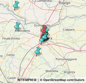 Mappa Via Tommaso Albinoni, 44124 Ferrara FE, Italia (7.33091)