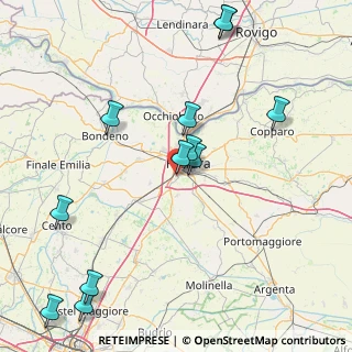 Mappa Via Tommaso Albinoni, 44124 Ferrara FE, Italia (19.71333)