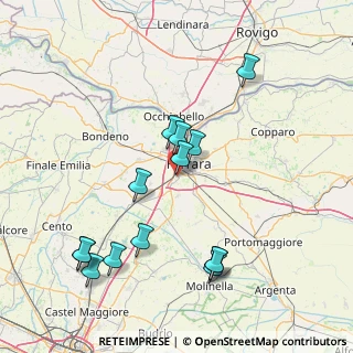 Mappa Via Tommaso Albinoni, 44124 Ferrara FE, Italia (16.72857)