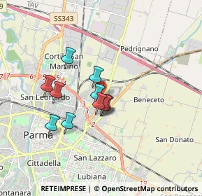 Mappa Parma, 43122 Parma PR, Italia (1.28182)