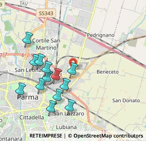 Mappa Parma, 43122 Parma PR, Italia (2.02538)