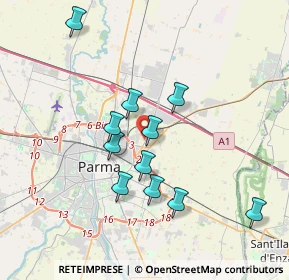 Mappa Parma, 43122 Parma PR, Italia (3.33727)