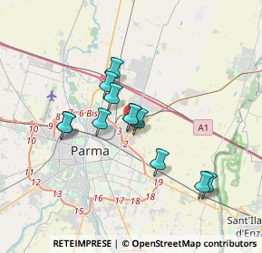 Mappa Parma, 43122 Parma PR, Italia (2.85667)