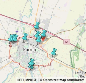 Mappa Parma, 43122 Parma PR, Italia (3.70818)