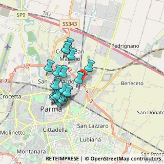 Mappa Via Ferdinando Magellano, 43122 Parma PR, Italia (1.518)
