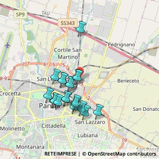 Mappa Via Ferdinando Magellano, 43122 Parma PR, Italia (1.6515)