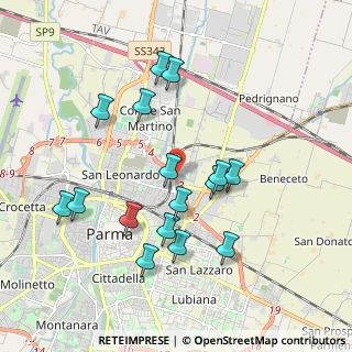 Mappa Via Ferdinando Magellano, 43122 Parma PR, Italia (1.89313)