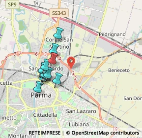 Mappa Via Ferdinando Magellano, 43122 Parma PR, Italia (1.66417)