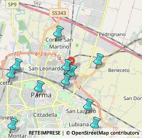 Mappa Via Ferdinando Magellano, 43122 Parma PR, Italia (2.34727)