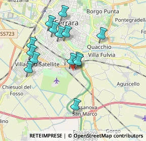 Mappa Via Renato Hirsch, 44124 Ferrara FE, Italia (1.80357)