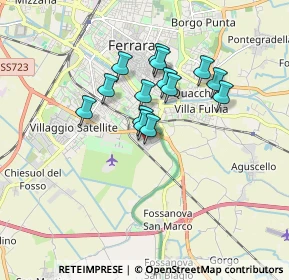 Mappa Via Renato Hirsch, 44124 Ferrara FE, Italia (1.30643)