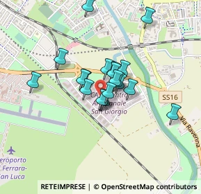 Mappa Via Renato Hirsch, 44124 Ferrara FE, Italia (0.299)