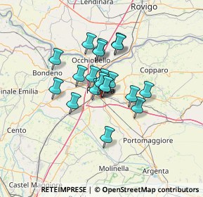 Mappa Via Renato Hirsch, 44124 Ferrara FE, Italia (9.046)