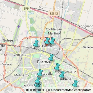 Mappa Via Imperia, 43122 Parma PR, Italia (2.8325)