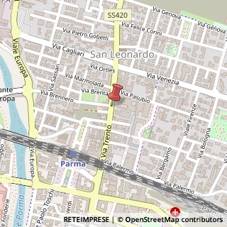 Mappa Via Trento, 49, 43100 Parma, Parma (Emilia Romagna)