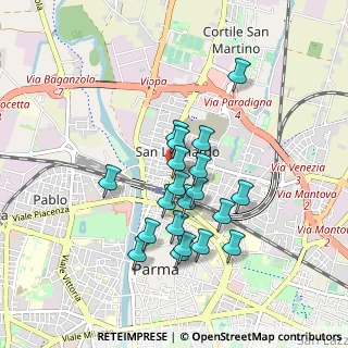 Mappa Via Trento, 43122 Parma PR, Italia (0.7625)